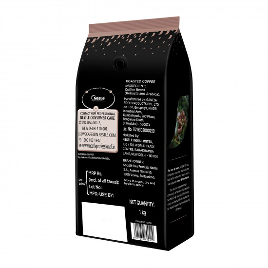Nescafe Intenso Whole Roasted Coffee Beans, 1Kg Arabica and Robusta Blend, Bag