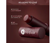 SUGAR Cosmetics Tipsy Lips Moisturing Balm with Vitamin E, Shea Butter and Jojoba Oil | Tinted Lip Balm with SPF | Lip Protection & Nourishment | 4.5gm - 02 Cosmopolitan