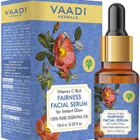 VAADI HERBALS Vitamin C Fairness Facial Serum - Brightens Skin, Lightens Complexion, Protects From Sun Damage, 10 ml