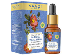 VAADI HERBALS Vitamin C Fairness Facial Serum - Brightens Skin, Lightens Complexion, Protects From Sun Damage, 10 ml