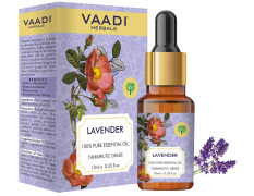 VAADI HERBALS Lavender Essential Oil - Prevents Hairfall, Relieves Stress, Soothes Skin - 100% Pure Therapeutic Grade, 10 ml