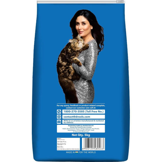 Drools Cat Litter for Multiple Breeds 5kg | Lavender | Pet & People Friendly | Long Lasting | Super Absorbent
