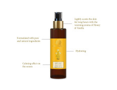 Forest Essentials Body Mist Honey & Vanilla | Natural & Hydrating Body Spray For Men & Women | Luxury Floral and Oriental Fragrance | 130 ml