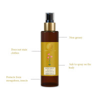 Forest Essentials Body Spray Herb Infused Mosquito Repellent | Insect & Mosquito Repellent Body Spray with Pure Essential Oils of Citronella, Lemon Grass | 130 ml