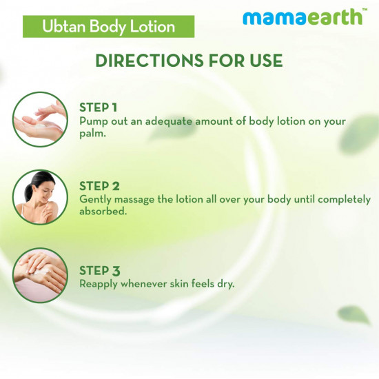 Mamaearth Ubtan Body Lotion for Men and Women for Dry Skin with Ubtan and Turmeric for Winter & Summer -400ml