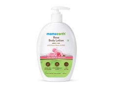 Mamaearth Rose Body Lotion for Men and Women for Dry Skin with Rose Water and Shea Butter for Winter & Summer -400ml