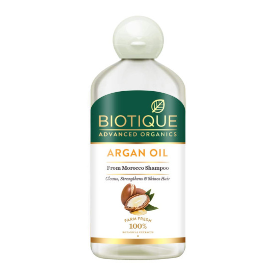 Biotique Argan Oil Hair Shampoo from Morocco (Cleans, Strengthens and Shines Hair), 300ml