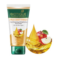 Biotique Apple Cider Vinegar Deep Cleansing Face Wash for All Skin Types, 150ml | Deep Cleansing & E Biotique Apple Cider Vinegar Deep Cleansing Face Wash for All Skin Types, 150ml | Deep Cleansing & E