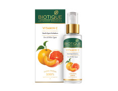 Biotique Vitamin C Dark Spot Solution Serum 30ml | Brightening, Radiant Skin, Reduce Pigmentation |All Skin Tone | SLS & Paraben Free