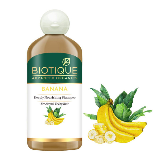 Biotique Banana Deeply Nourishing Hair Shampoo for Normal to Dry Hair, 300ml