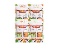 VLCC Tulsi Acne Clear Face Wash FREE Orange Oil Pore Cleansing Face Wash - 150ml X 2 - Buy One Get One - (Pack of 4) | Anti-Acne Facewash | Oil Control Facewash | Deep Cleansing with Vitamin E Beads