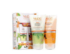 VLCC Tulsi Acne Clear Face Wash FREE Orange Oil Pore Cleansing Face Wash - 150ml X 2 - Buy One Get One - (Pack of 4) | Anti-Acne Facewash | Oil Control Facewash | Deep Cleansing with Vitamin E Beads