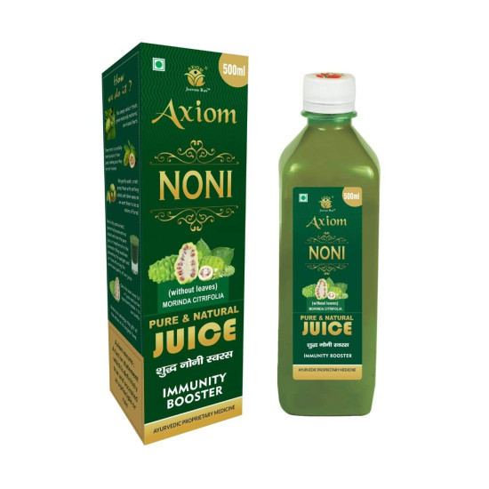 Axiom Ayurveda Noni Juice | Made with Fresh Noni Fruit (Morinda citrifolia) | Rich In Antioxidants | Helpful in Boosting Energy And Immunity | No Added Sugar - 500 ml Axiom Ayurveda Noni Juice | Made with Fresh Noni Fruit (Morinda citrifolia) | Rich In Antioxidants | Helpful in Boosting Energy And Immunity | No Added Sugar - 500 ml