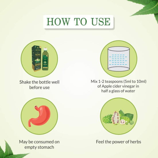 Axiom Ayurveda Noni Juice | Made with Fresh Noni Fruit (Morinda citrifolia) | Rich In Antioxidants | Helpful in Boosting Energy And Immunity | No Added Sugar - 500 ml Axiom Ayurveda Noni Juice | Made with Fresh Noni Fruit (Morinda citrifolia) | Rich In Antioxidants | Helpful in Boosting Energy And Immunity | No Added Sugar - 500 ml