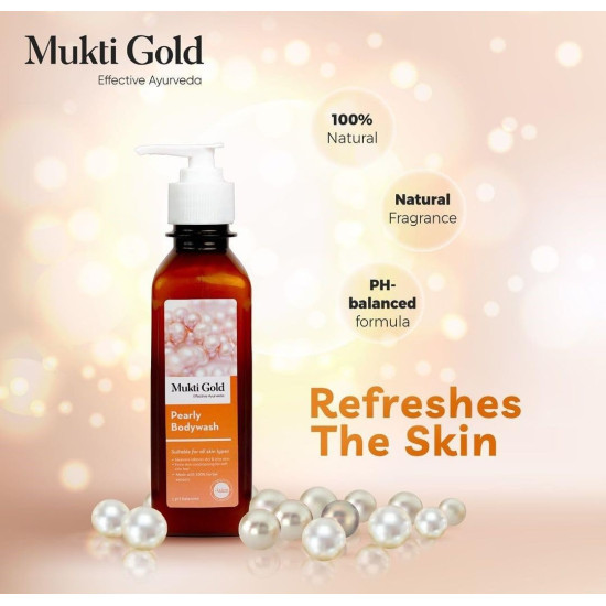 Axiom Mukti Gold Pearly Body wash, Made with herbal extracts, Aloevera Relieves Dry & Itchy Skin with Extra Skin Conditioning, Useful for all skin types, Soft skin feel -250ml Axiom Mukti Gold Pearly Body wash, Made with herbal extracts, Aloevera Relieves Dry & Itchy Skin with Extra Skin Conditioning, Useful for all skin types, Soft skin feel -250ml