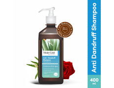 Axiom Mukti Gold Anti-Dandruff Shampoo 400Ml With Aloe Vera | Hydrates & Restores Shine | Controls Dandruff | Made With 100% Herbal Extracts | Ph Balanced