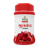 Sandu Gulkand (Pravalyukta) | Made Using Organic Hand-Picked Rose Petals | Excellent Coolant (200 g)