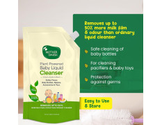 Mother Sparsh Natural Baby Liquid Cleanser (Powered by Plants) Cleanser for Baby Bottles, Nipples, Accessories and Toys, Refill Pack (500mlX3)