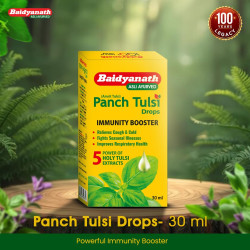 Baidyanath Panch Tulsi Drops - 30 ml | Ayurvedic Immunity Booster with Goodness of Five Types of Tulsi