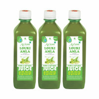 Axiom_Ayurveda Loki Amla Swaras (500 ml) Pack of 3 | Helps in Blood Pressure | Useful in Increase Eye Sight | Useful in Falling Hairs | WHO GLP,GMP,ISO Certified Product |