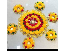 Sanvatsar Home Decorative Rangoli Set of 7