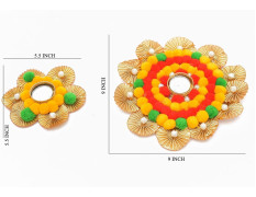 Sanvatsar Home Decorative Rangoli Set of 7