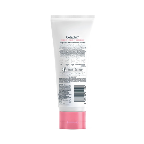 Cetaphil Brightness Reveal Creamy Cleanser - 100 g| Brightening Face Wash for Uneven Skin Tone| Niacinamide, Sea Daffodil| Fragrance Free| Dermatologist Recommended