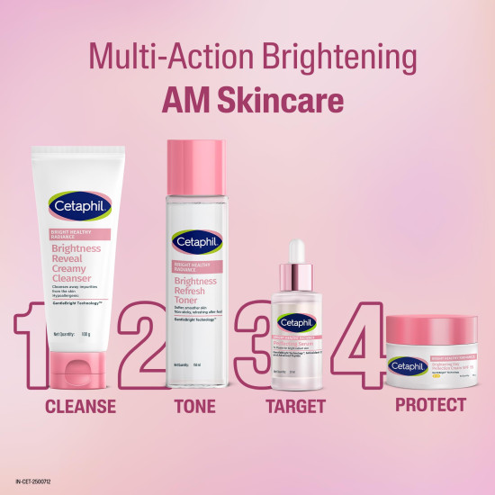 Cetaphil Brightening Day Protection Cream SPF 15-50 g| Day Cream for Dark Spots, Uneven Skin Tone| Niacinamide, Sea Daffodil| Fragrance-Free|