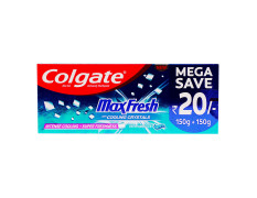 Colgate Toothpaste Maxfresh with Cooling Crystals, 2 X150 gm Blue Box