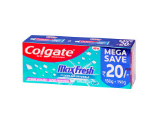 Colgate Toothpaste Maxfresh with Cooling Crystals, 2 X150 gm Blue Box