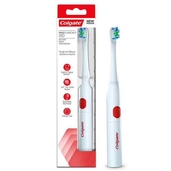 Colgate Proclinical 150 Sonic Battery Powered Toothbrush - 1 Pc & Colgate Kids Batman Battery Power Toothbrush - 1 Pc Combo