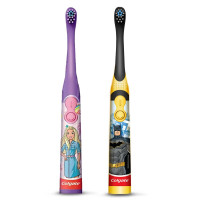 Colgate Kids Batman & Barbie Battery Power Toothbrush Combo - Fun & Effective Oral Care