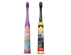 Colgate Kids Batman & Barbie Battery Power Toothbrush Combo - Fun & Effective Oral Care