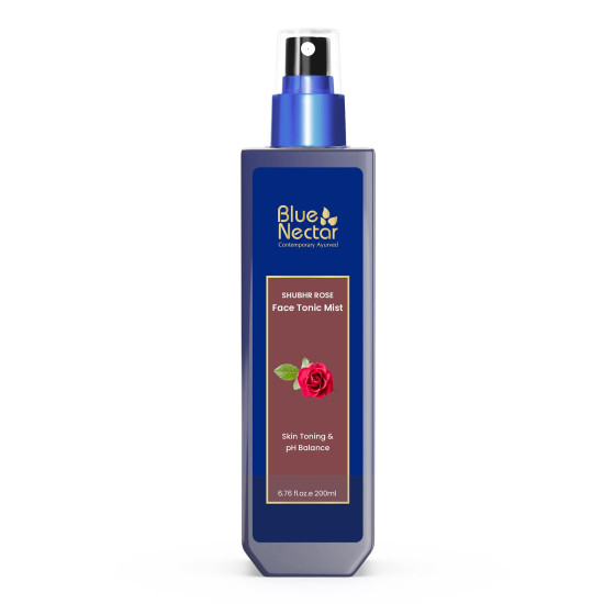 Blue Nectar Rose Water Spray for Face| Pure Rose Face Toner for Glowing Skin | Alcohol Free Face Mist and Toner for Oily Skin, Dry Skin and Normal Skin, Steam Distilled (200 ml) Blue Nectar Rose Water Spray for Face| Pure Rose Face Toner for Glowing Skin | Alcohol Free Face Mist and Toner for Oily Skin, Dry Skin and Normal Skin, Steam Distilled (200 ml)