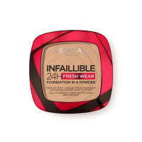 L'Oreal Paris Infallible 24H Fresh Wear Foundation in a Powder, 140 Golden Beige, 9g