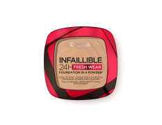L'Oreal Paris Infallible 24H Fresh Wear Foundation in a Powder, 140 Golden Beige, 9g