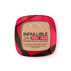 L'Oreal Paris Infallible 24H Fresh Wear Foundation in a Powder, 140 Golden Beige, 9g