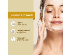 Mother Sparsh Turmeric Healing Face Wash For Hyperpigmentation, Dark Spots & Radiant Complexion | With Turmeric, Gotu Kola & Ginseng Extract | Deeply Cleanses & Unclog Pores | 100ml