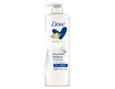 Dove Body Love, Nourished Radiance Body Lotion, 400 ml, for Soft Radiant Skin, 48hrs Long-Lasting Moisturization, Plant Based, Paraben-Free