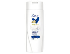 Dove Body Love Nourished Radiance Body Lotion For Very Dry Skin 48hrs Moisturisation Paraben Free with Plant Based moisturiser Soft Radiant Skin 100ml