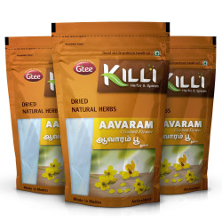 KILLI Aavarampoo | Tarwar | Aavaram | Senna auriculata | Tangedu Flower Crushed, 100g (Pack of 3)