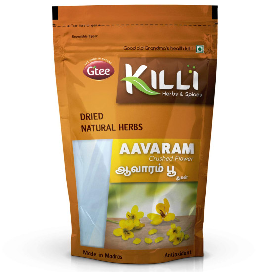KILLI Aavarampoo | Tarwar | Aavaram | Senna auriculata | Tangedu Flower Crushed, 100g (Pack of 3)