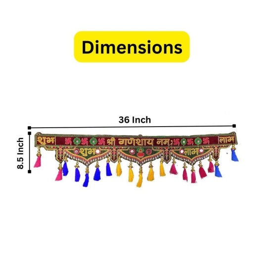 CraftVatika Toran Bandarwal for Home Door Latest Diwali Fancy Traditional mandir Decoration Item