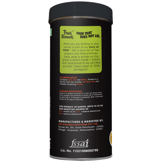 True Elements Crunchy Nuts & Berries Muesli 400g - 100% Wholegrain Cereal | Nutrients-rich | High Fibre Breakfast | Breakfast delight