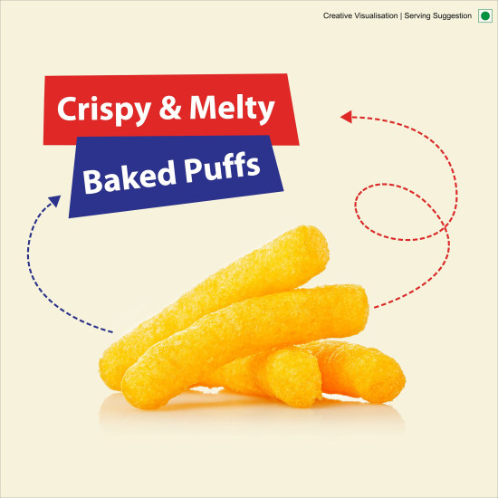 Bingo! No Rulz Masala Curlz, 80g, Masala Flavoured Super Light & Super Tasty Baked Puffs