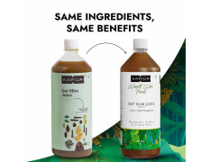 Kapiva Get Slim Juice + Aloe Vera and Garcinia Juice | Cold-pressed Combo for Better Metabolism and Healthy Weight Management (1L each)