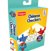 Funskool Games, Travel Chinese Checkers, The Classic Strategy Board Game, Portable Classic Travel Games, for Kids & Family, 2-6 Players, Ages 6 & Above