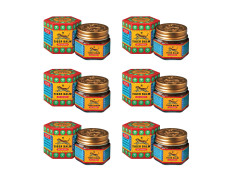 Tiger Balm Red Ointment | 9ml each | Pack of 6 | Ayurvedic Pain Relief Balm | for Effective Relief from Joint Pain, Back Pain, Body Pain, Knee Pain, Muscular Ache & Sprain | Combo Pack
