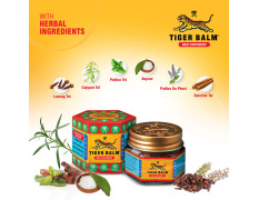 Tiger Balm Red Ointment | 9ml each | Pack of 6 | Ayurvedic Pain Relief Balm | for Effective Relief from Joint Pain, Back Pain, Body Pain, Knee Pain, Muscular Ache & Sprain | Combo Pack