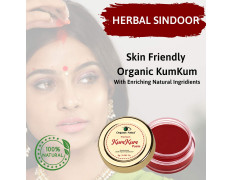 Organic Netra Sindoor/Kumkum Paste | Waterproof Long lasting, Smudge Proof Sindoor | Pure and Natural Deep Red Colour, Long lasting | Enriched with Natural and Organic Ingredients -8gm (Maroon & Red)